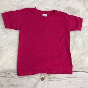 NWoT D Gildan Cotton Pink Short‎ Sleeve T-Shirt size 5T New